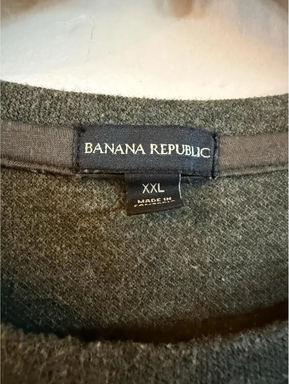 banana republic Men’s Longsleeve Henley Top Sz.XXL